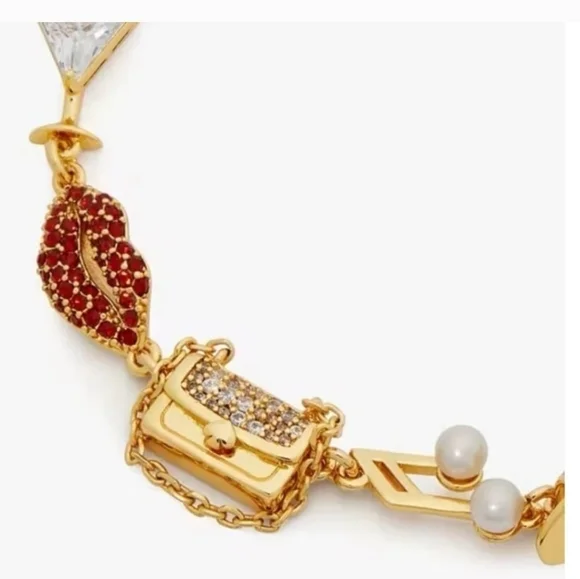 ❤️🔹️Kate Spade🔹️ Hit The Town Charm bracelet ($168)